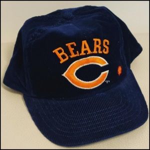 Vintage Chicago Bears Corduroy Navy Blue Snapback